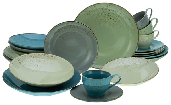 KOMBINOVANÁ SOUPRAVA, 20dílné, kamenina Creatable - Online Only nádobí, Online Only