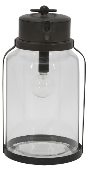Svítící LED lucerna Antique Coal 23,5 cm