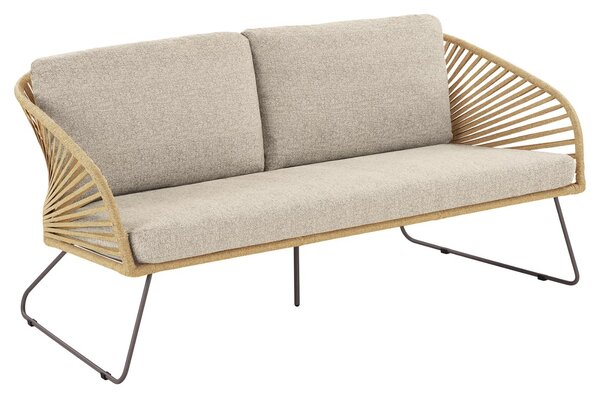 Nordic Living Béžový zahradní set pohovky, křesel a stolků Vellano