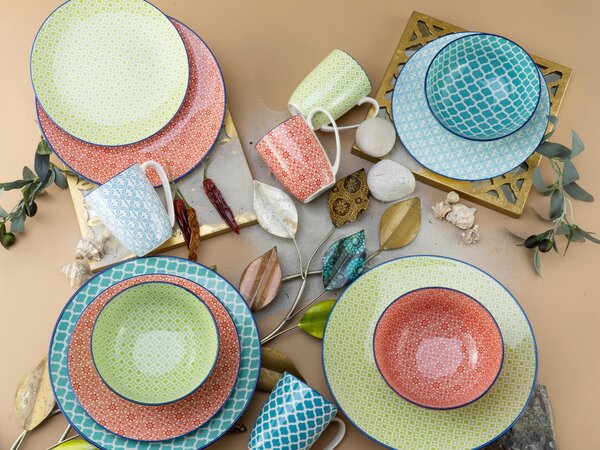 KOMBINOVANÁ SOUPRAVA, 16dílné, kamenina Creatable - Online Only nádobí, Online Only