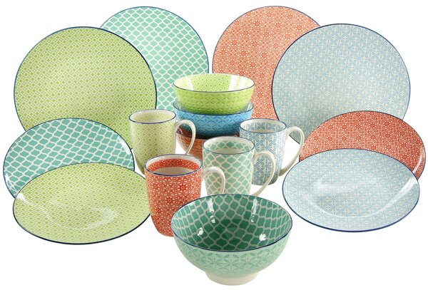 KOMBINOVANÁ SOUPRAVA, 16dílné, kamenina Creatable - Online Only nádobí, Online Only
