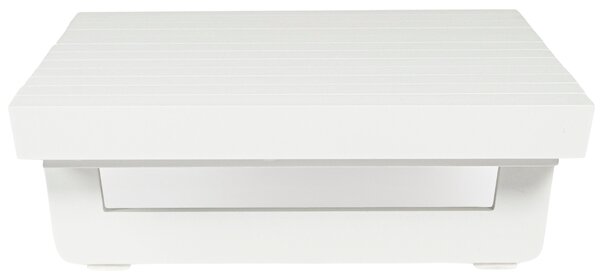 Bizzotto Bílý hliníkový zahradní stolek Infinity 126 x 74 cm