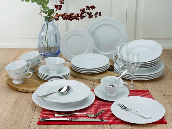 KOMBINOVANÁ SOUPRAVA, 30dílné, porcelán Creatable - Online Only nádobí, Online Only