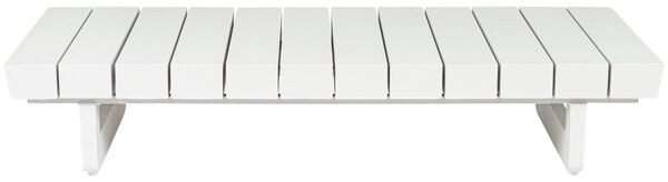 Bizzotto Bílý hliníkový zahradní stolek Infinity 126 x 74 cm