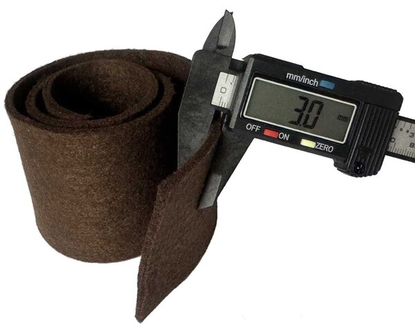 Dekorační filc 3 mm, barva Hnědá, metráž 100cm 600gr