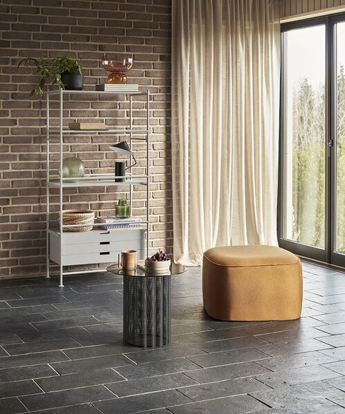 Puf quares 58 x 58 oranžový