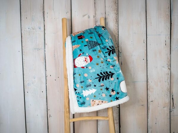 Jahu MyHouse vzorovaná mikroplyšová deka s beránkem 150 x 200 cm Provedení: Gnome