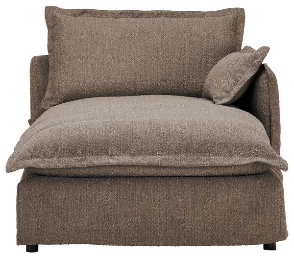ROHOVÁ SEDAČKA, textil, hnědá Livetastic - Sedací soupravy, Online Only