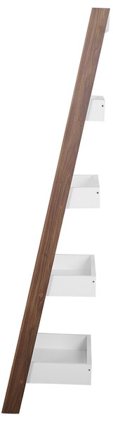 Regál s 5 policemi MOBILE TRIO 164 cm Hnědá/Bílá