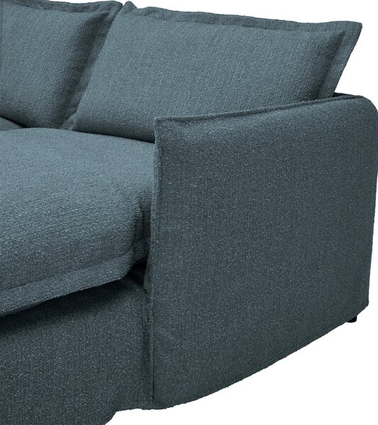 ROHOVÁ SEDAČKA, textil, modrá Livetastic - Sedací soupravy, Online Only