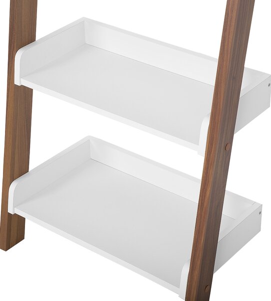 Regál s 5 policemi MOBILE TRIO 164 cm Hnědá/Bílá