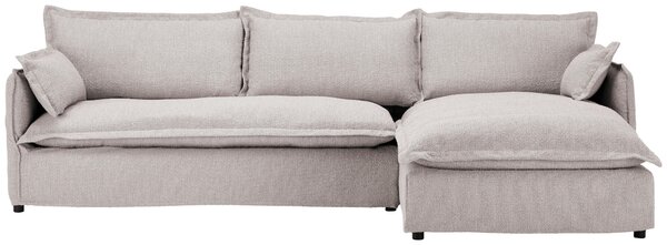 ROHOVÁ SEDAČKA, textil, béžová Livetastic - Sedací soupravy, Online Only