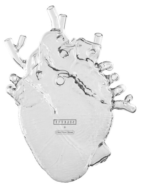 Seletti Skleněná váza Love in Bloom 25 cm
