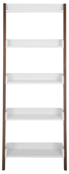 Regál s 5 policemi MOBILE TRIO 164 cm Hnědá/Bílá