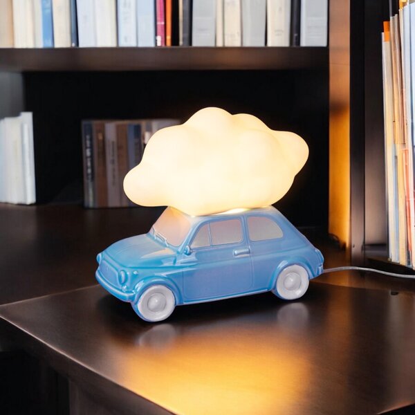 -25 % Dny MOMENTI– Seletti Modrá porcelánová stolní lampa Nuvola 29 cm