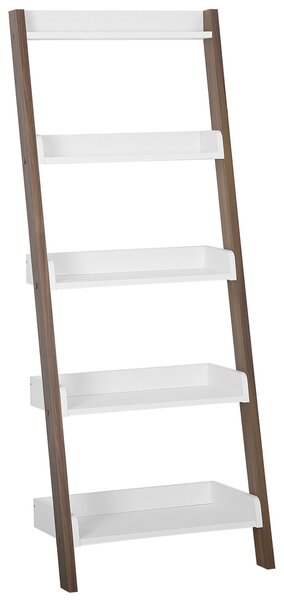 Regál s 5 policemi MOBILE TRIO 164 cm Hnědá/Bílá