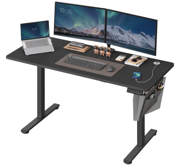 SONGMICS Elektricky nastavitelný psací stůl Vasagle Foral 140 cm černý