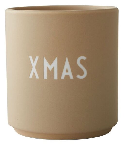 Béžový hrnek z imitace porcelánu Design Letters Favourite, 0,25 l