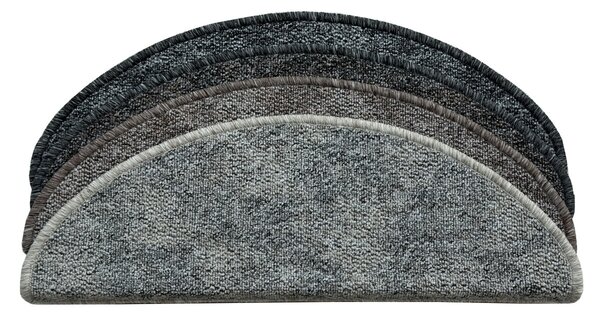 Vopi Nášlapy na schody Madrid béžovošedý půlkruh, samolepící - 24x65 půlkruh (rozměr včetně ohybu)