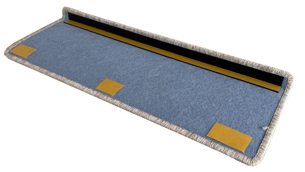 Vopi Nášlapy na schody Madrid béžovošedý obdélník, samolepící - 24x65 obdélník (rozměr včetně ohybu)
