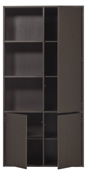 WOOOD Hnědá dřevěná modulární skříň Meggy 215 x 108 cm, pravá