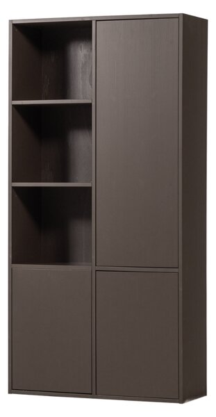 WOOOD Hnědá dřevěná modulární skříň Meggy 215 x 108 cm, pravá
