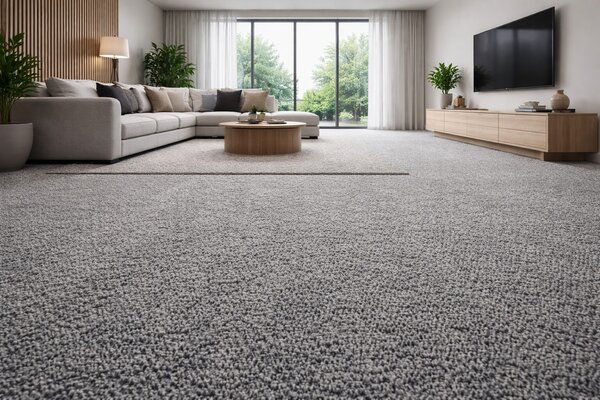 Lano, Metrážový koberec Bloom 850, na míru, šíře 4m,5m, šedá, ab (mřížka), chodba / předsíň