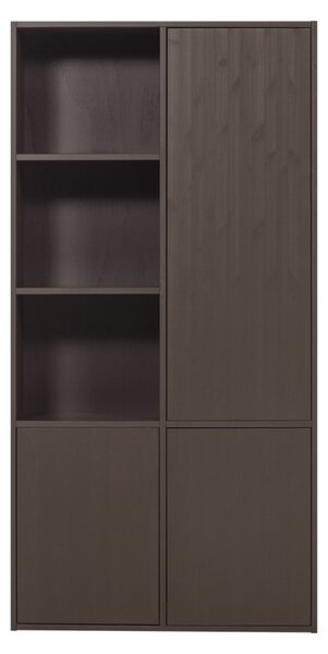 WOOOD Hnědá dřevěná modulární skříň Meggy 215 x 108 cm, pravá