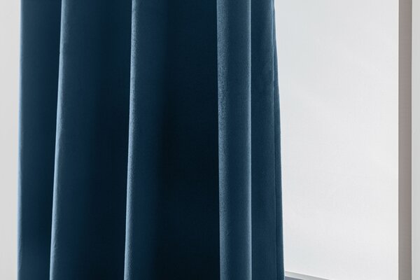 Zatemňovací závěs DREAM VELVET 140x250 cm, petrolejový Zavěšení: Kovové kroužky