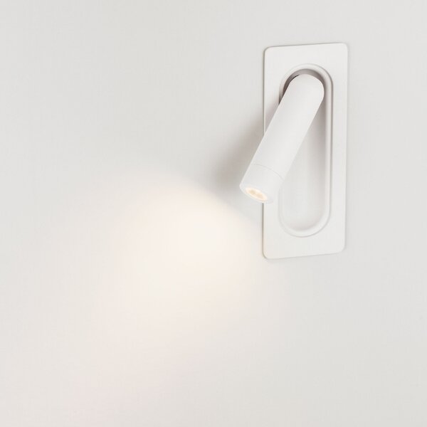 Nova Luce Bílé kovové nástěnné LED světlo Inlite