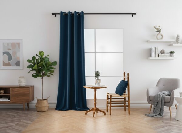 Zatemňovací závěs DREAM VELVET 140x250 cm, petrolejový Zavěšení: Kovové kroužky