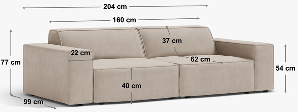 Micadoni Pohovka Jodie 204 cm