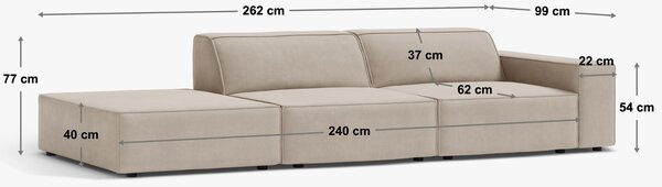 Micadoni Pohovka Jodie 262 cm