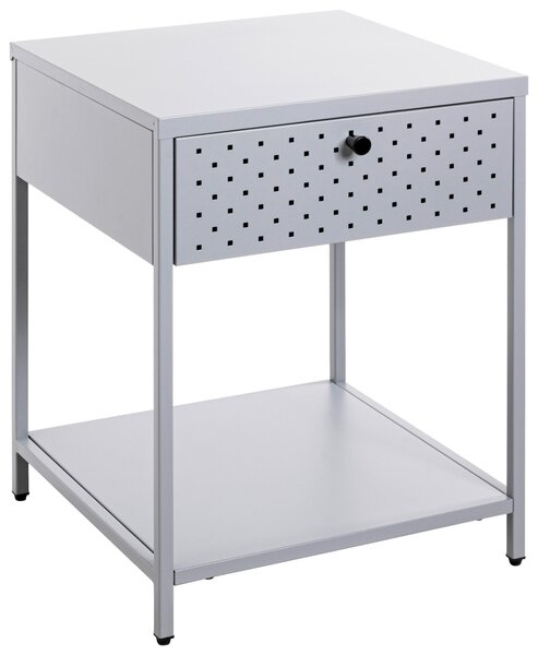NOČNÍ STOLEK, šedá, 40/53/40 cm, Online Only