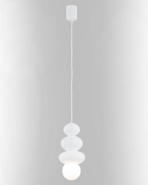 Argon 8785 - Koupelnový lustr na lanku ORLANDO PLUS 1xG9/6W/230V IP44 bílá