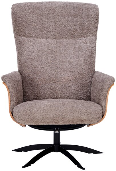 RELAXAČNÍ KŘESLO, dřevo, textil, světle hnědá Welnova - Relaxační křesla