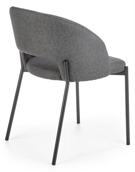 Halmar Jídelní židle / křeslo K373 šedá