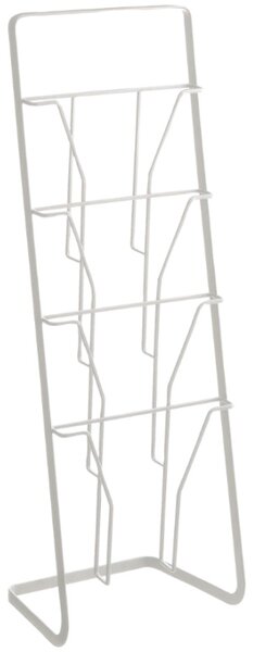 Bílý kovový stojan na časopisy Yamazaki Tower 71 cm