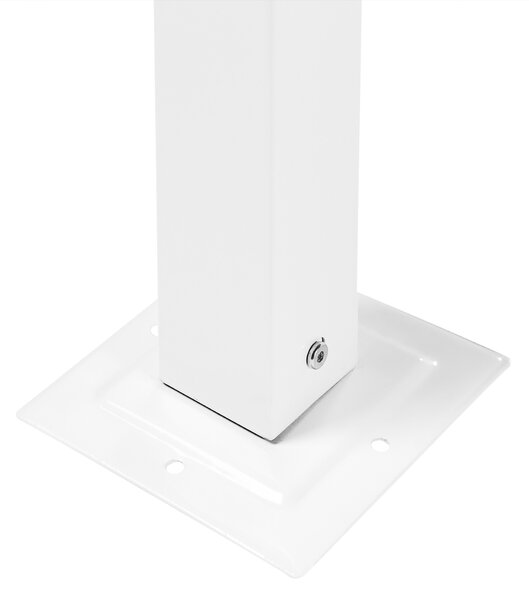 Zahradní pavilon LED PARGA Kov 310 cm 310 cm Šedá