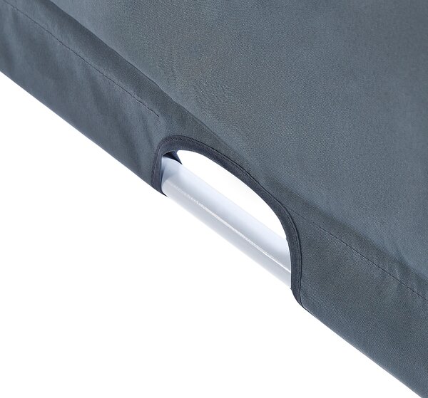 Zahradní pavilon LED PARGA Kov 310 cm 310 cm Šedá