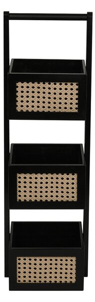Livarno® Bambusový regál se 3 koši (černá) (100401549002)