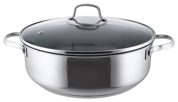 Silvercrest® Servírovací pánev / hrnec z nerezové oceli, Ø 28 cm (bez keramické vrstvy) (100401533001)