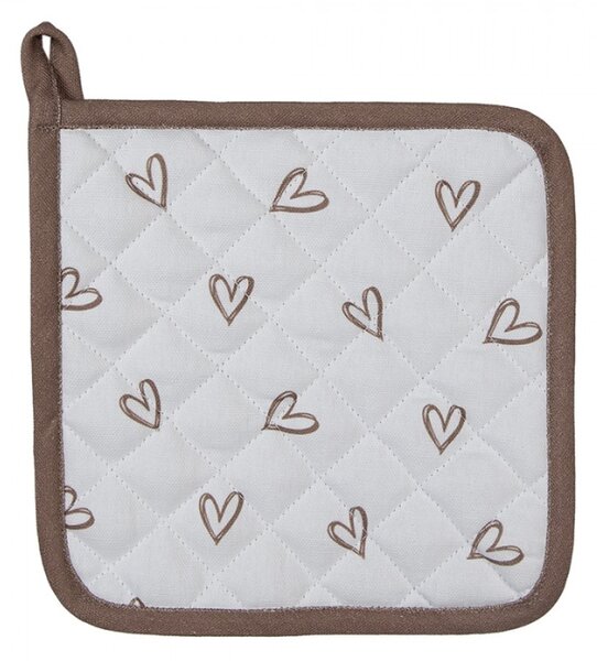 Bavlněná chňapka / podložka pod hrnec se vzorem králíčků Bunnies in Love – 20x20 cm