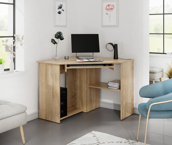 PC stůl rohový NEJBY SMART 01, pravý, dub sonoma