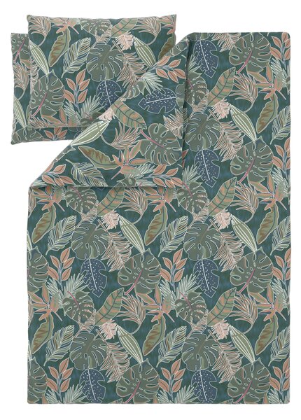 Livarno® Ložní povlečení Renforcé, 200 x 220 cm, 70 x 90 cm (zelená) (100404474003)