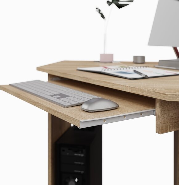PC stůl rohový NEJBY SMART 01, pravý, dub sonoma
