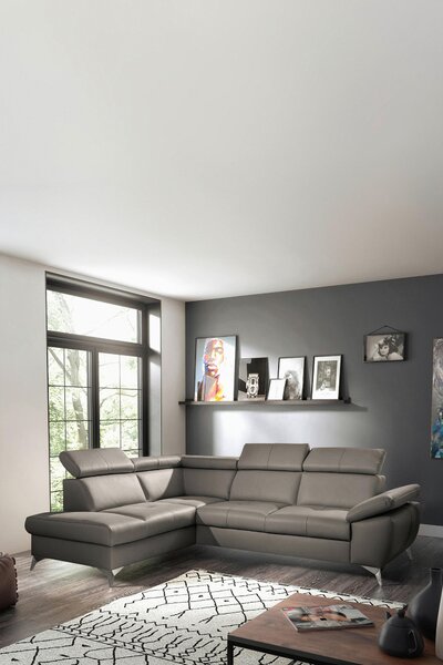 SEDACÍ SOUPRAVA, kůže, jílová barva Celina Home - Sedací soupravy