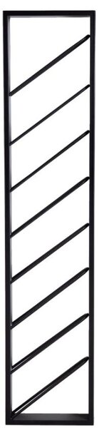 Nordic Design Černý kovový stojan na víno Puerto 160 cm