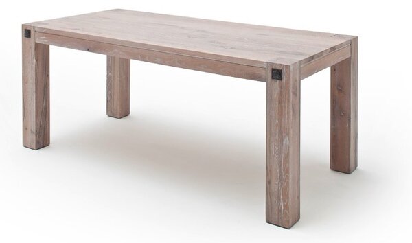Jídelní stůl z masivu LEEDS dub bělený Velikost stolu 260x100
