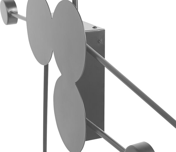 LED nástěnná lampa MARIATO Černá Kov